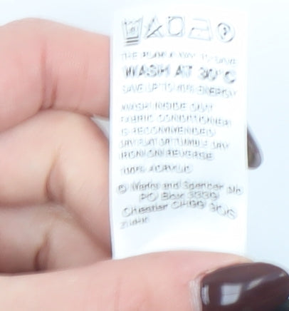 Marks & Spencer Women’s Black V-Neck Button Cardigan Size 12