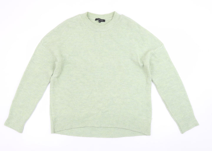 Peacocks Women’s Green Crew Neck Knit Pullover Jumper Size S