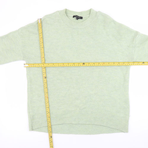 Peacocks Women’s Green Crew Neck Knit Pullover Jumper Size S