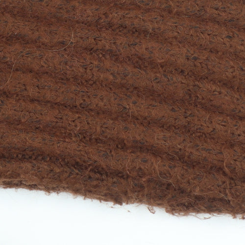 Jessica Simpson Women Brown Chunky-Knit Wool Blend Cardigan XS