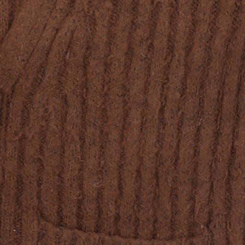 Jessica Simpson Women Brown Chunky-Knit Wool Blend Cardigan XS