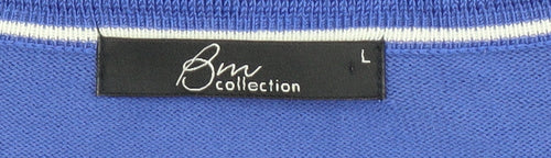 BM Collection Women’s Blue Viscose Shrug Cardigan L