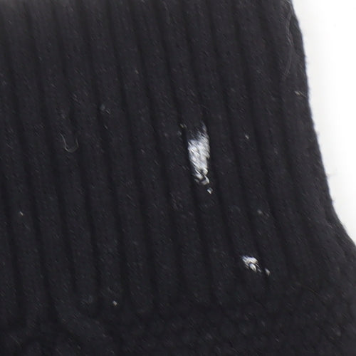 Banana Republic Womens Black V-Neck Cable Knit Jumper Size L