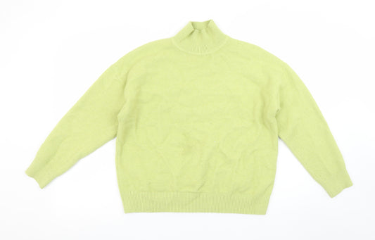 Marks and Spencer Womens Green Roll Neck Knit Jumper Size M