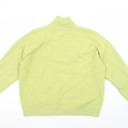 Marks and Spencer Womens Green Roll Neck Knit Jumper Size M