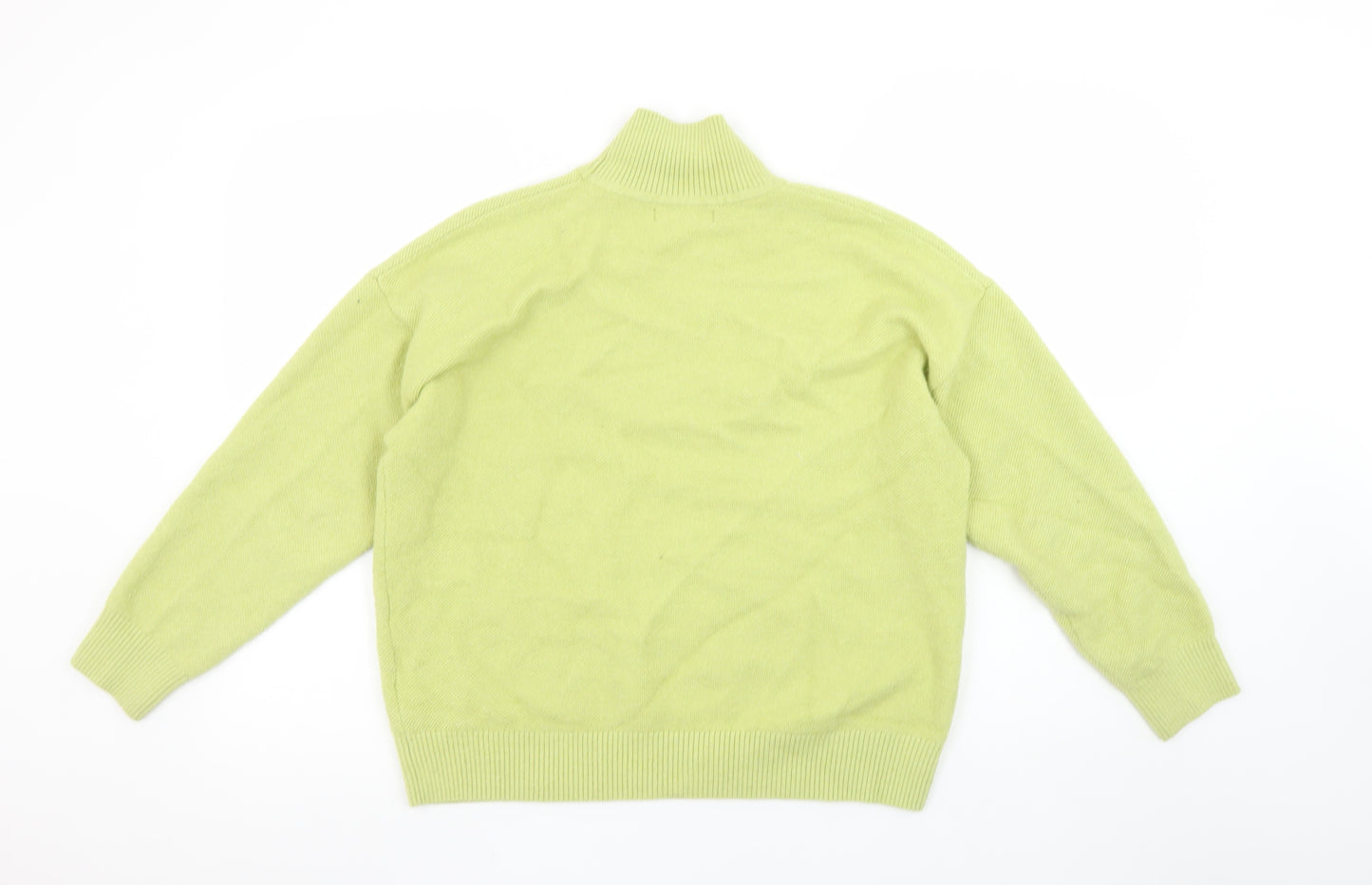 Marks and Spencer Womens Green Roll Neck Knit Jumper Size M