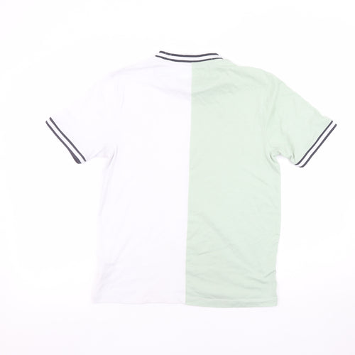 Denim & Flower Boys Green & White Colourblock Short Sleeve T-Shirt 13/14 Years