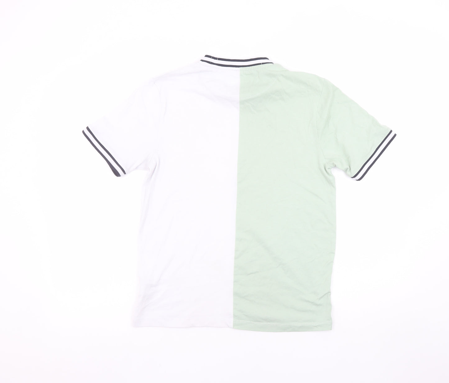 Denim & Flower Boys Green & White Colourblock Short Sleeve T-Shirt 13/14 Years