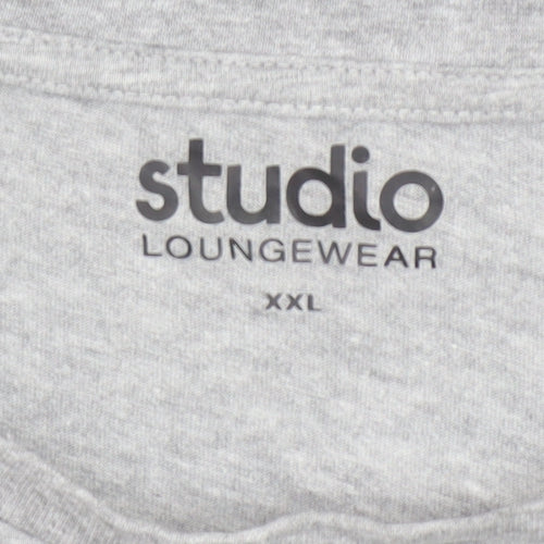 Studio Loungewear Men's Grey XXL World's Greatest Dad T-Shirt