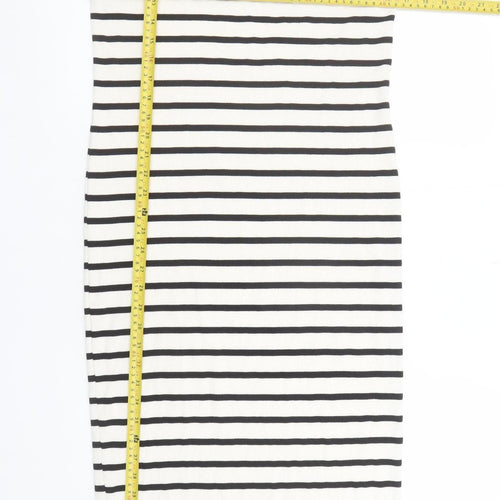 ASOS Design Womens Black White Stripe Tank Dress Size 14