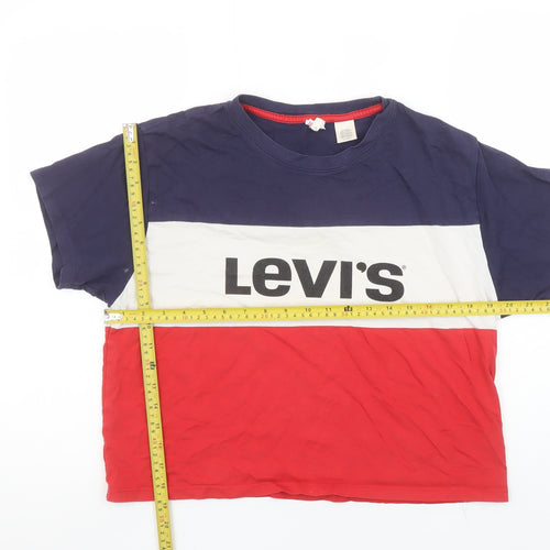 Levi's Women's Multicoloured XS Logo Colourblock T-Shirt