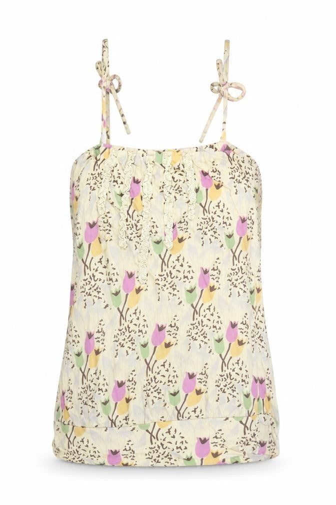 Front view of American Eagle Outfitters women’s multicoloured floral camisole top s