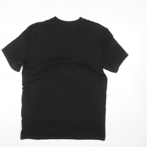 Calvin Klein Men's Black Crew Neck Short Sleeve Cotton Blend T-Shirt M