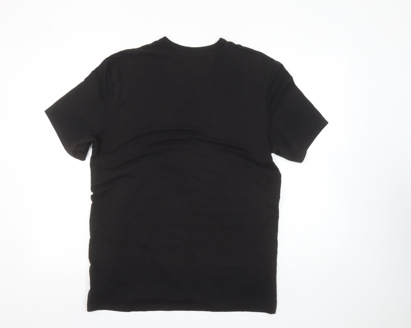 Calvin Klein Men's Black Crew Neck Short Sleeve Cotton Blend T-Shirt M