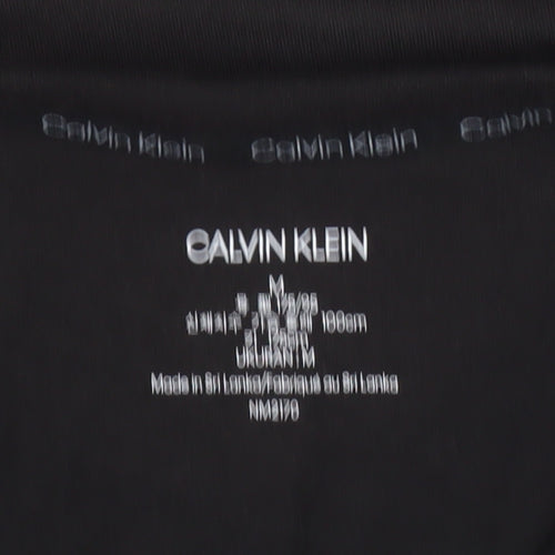 Calvin Klein Men's Black Crew Neck Short Sleeve Cotton Blend T-Shirt M