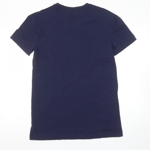 Nutmeg Women's Blue Riviera Cannes Cotton T-Shirt Size 8