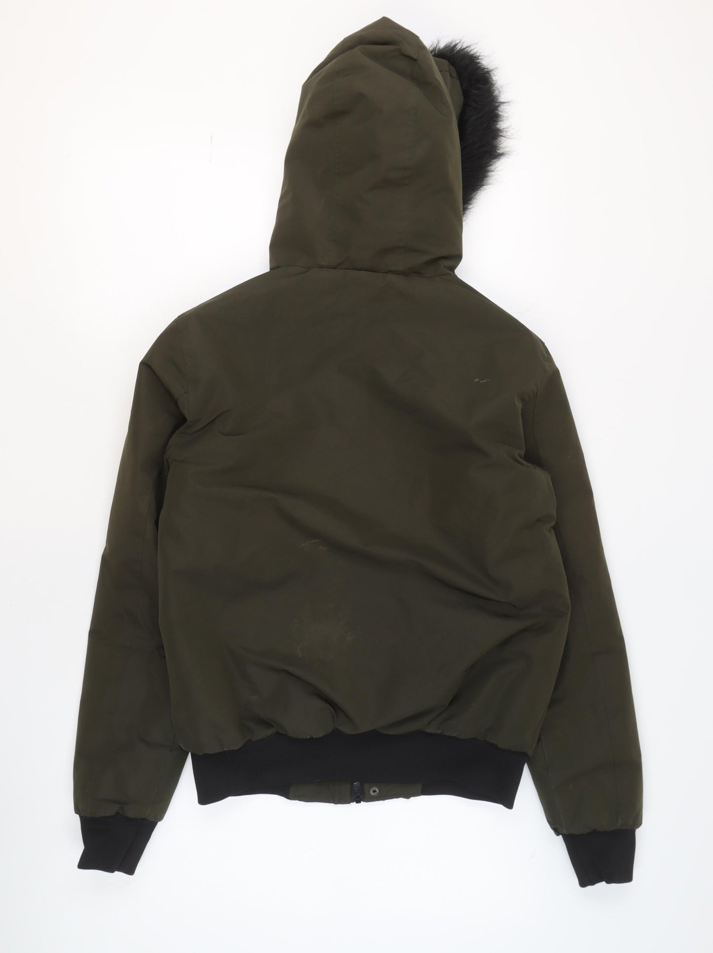 Bee Inspired Men's Green XS Hooded Bomber Jacket