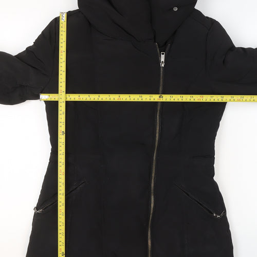 Betty Jackson Black Women's Size 10 Black Hooded Puffer Jacket