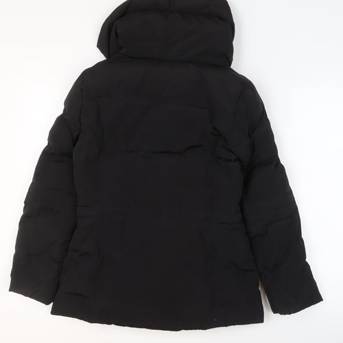 Betty Jackson Black Women's Size 10 Black Hooded Puffer Jacket