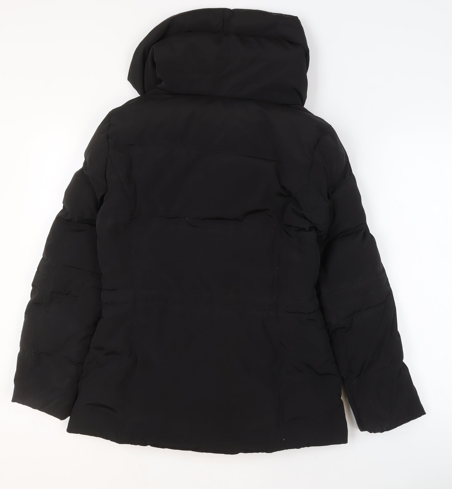 Betty Jackson Black Women's Size 10 Black Hooded Puffer Jacket
