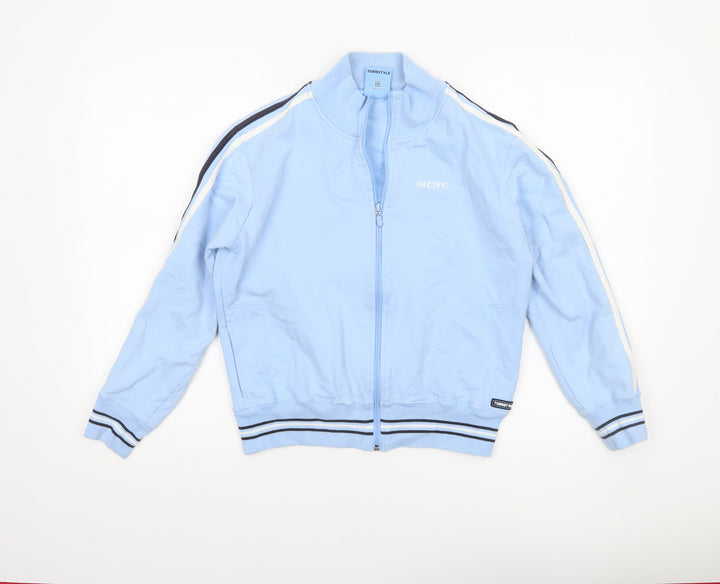 Turnstyle Boys Blue MCFC Track Jacket Size 16 Regular Fit Full Zip