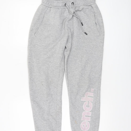 Bench Womens Grey Jogger Sweatpants Size 8 XS Cotton Blend