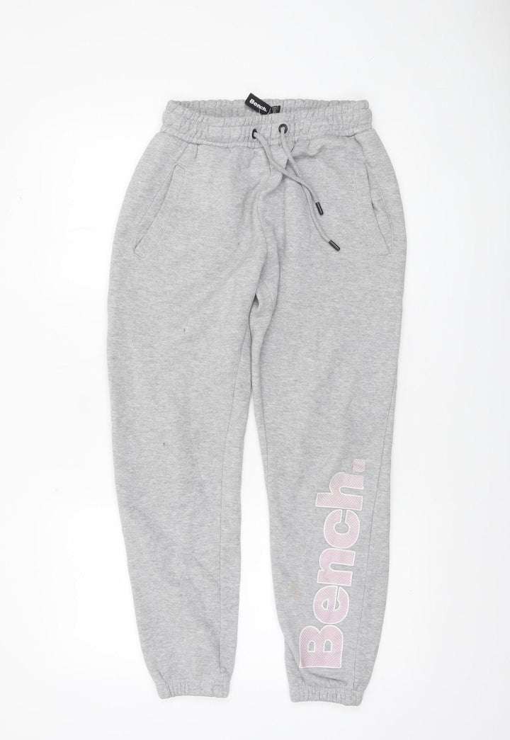Bench Womens Grey Jogger Sweatpants Size 8 XS Cotton Blend