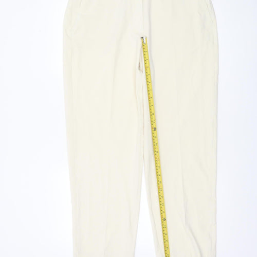 Marks and Spencer Women’s Ivory Size 16 Short Straight Trousers
