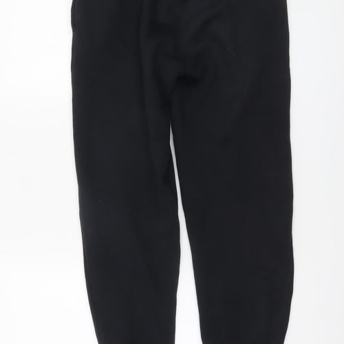 Tommy Hilfiger Boys Black Jogger Sweatpants 164cm Elastic Waist Fleece