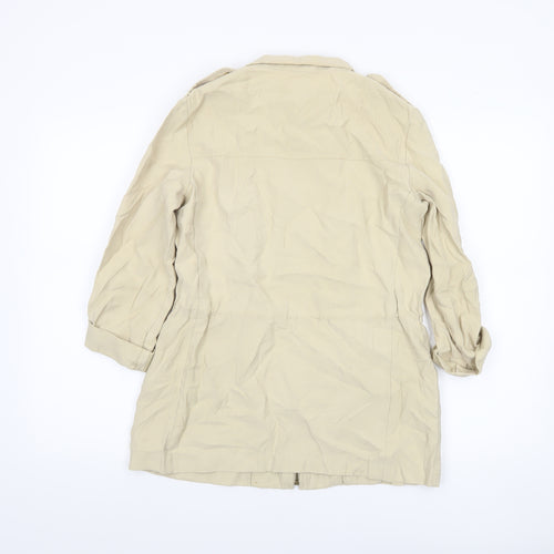 Zara Women Beige XS Anorak Jacket with Pockets