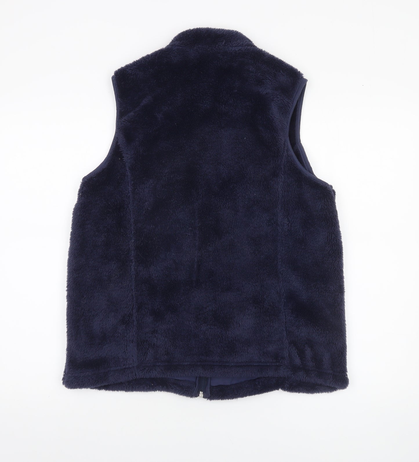 Croft & Barrow Women's Blue Faux Fur Fleece Waistcoat Size 16 Plus