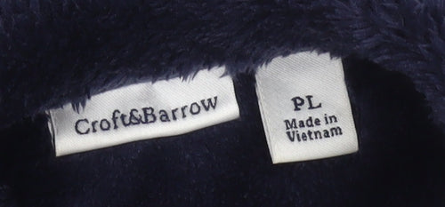 Croft & Barrow Women's Blue Faux Fur Fleece Waistcoat Size 16 Plus