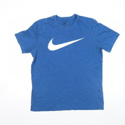 Nike Men's Blue Short Sleeve Sports Graphic T-Shirt Size M