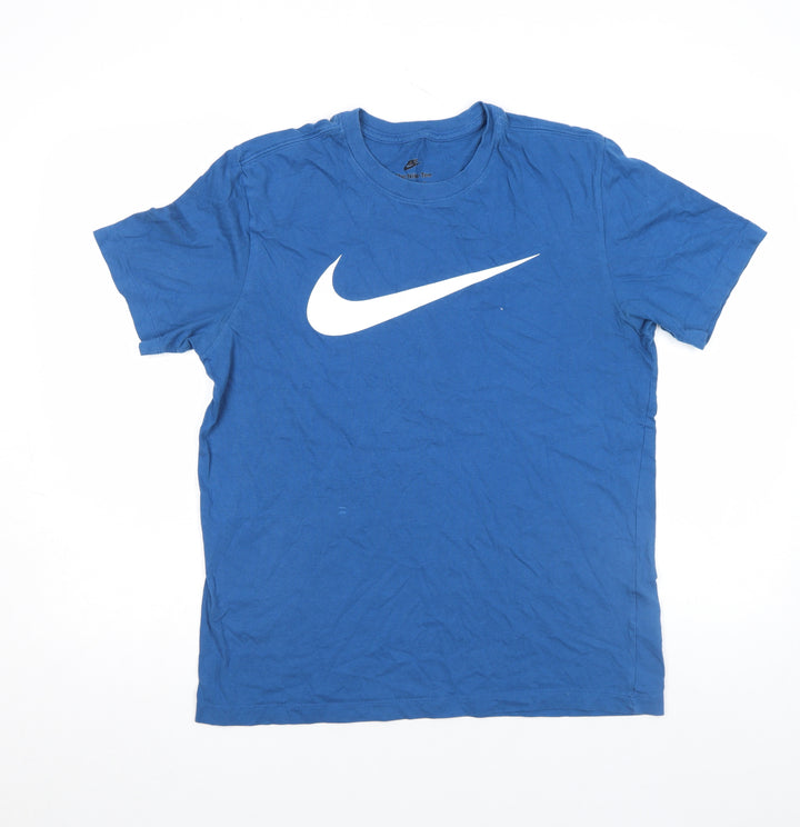 Nike Men's Blue Short Sleeve Sports Graphic T-Shirt Size M