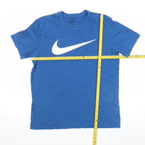 Nike Men's Blue Short Sleeve Sports Graphic T-Shirt Size M