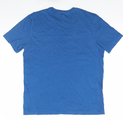 Nike Men's Blue Short Sleeve Sports Graphic T-Shirt Size M