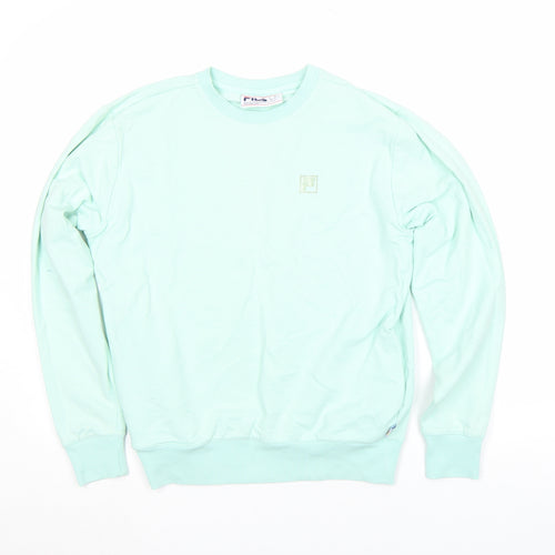 FILA Men’s Mint Green Crew Neck Sweatshirt Size S Regular Fit