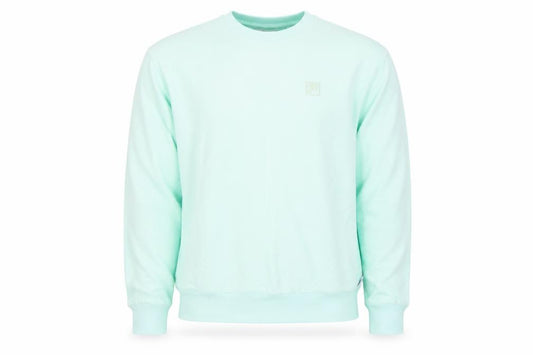 Front view of Fila Men’s Mint Green Crew Neck Sweatshirt, size S, Regular Fit
