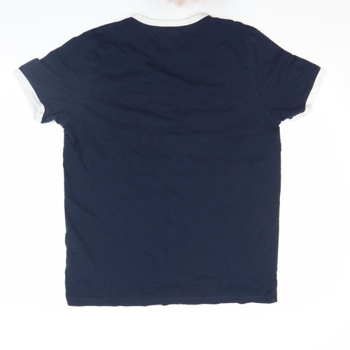 Jack & Jones Men's Blue XL Crew Neck Logo T-Shirt
