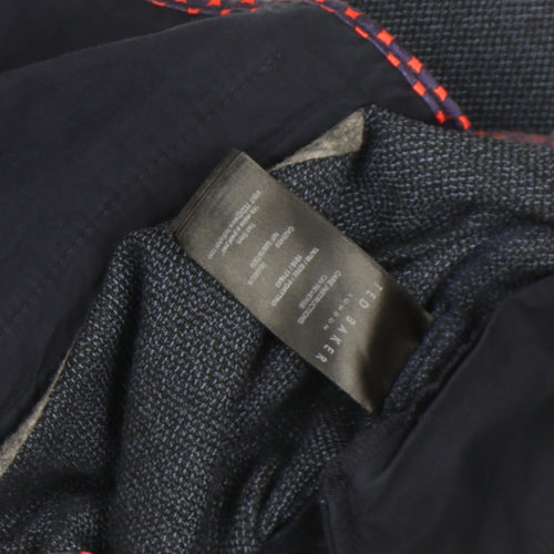 Ted Baker Men's Blue Slim Fit Wool Blend Chino Trousers 33W