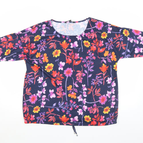 Bonmarché Womens Multicoloured Floral T-Shirt Size 18 Short Sleeve