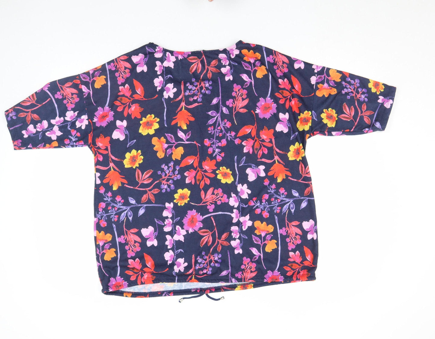 Bonmarché Womens Multicoloured Floral T-Shirt Size 18 Short Sleeve