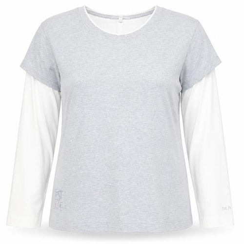 Fat Face Women's Grey Long Sleeve Cotton T-Shirt Size 18