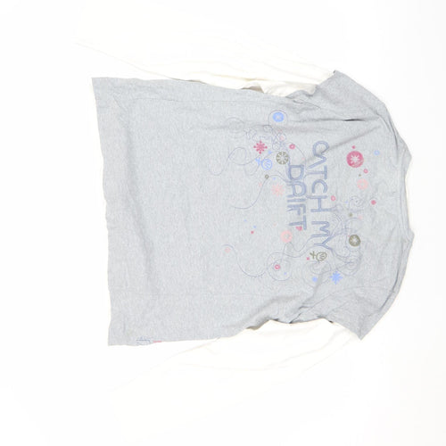 Fat Face Women's Grey Long Sleeve Cotton T-Shirt Size 18