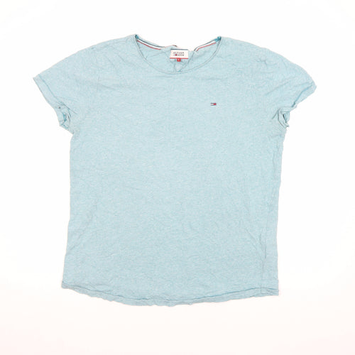 Hilfiger Denim Men's Blue Crew Neck Short Sleeve T-Shirt L