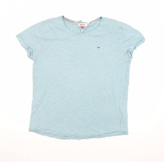 Hilfiger Denim Men's Blue Crew Neck Short Sleeve T-Shirt L