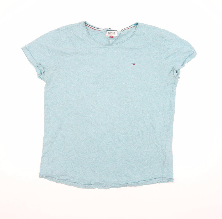 Hilfiger Denim Men's Blue Crew Neck Short Sleeve T-Shirt L