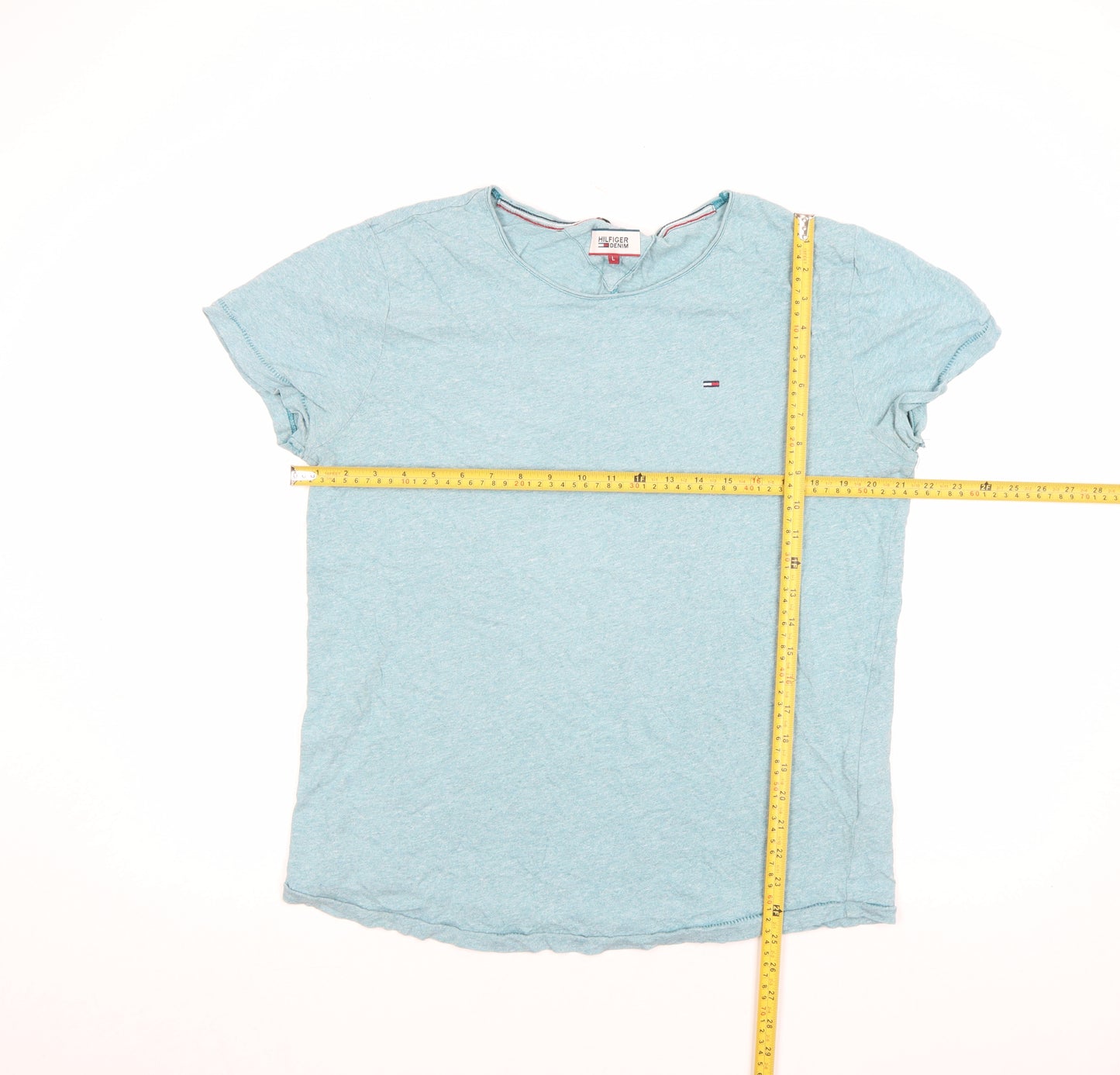 Hilfiger Denim Men's Blue Crew Neck Short Sleeve T-Shirt L