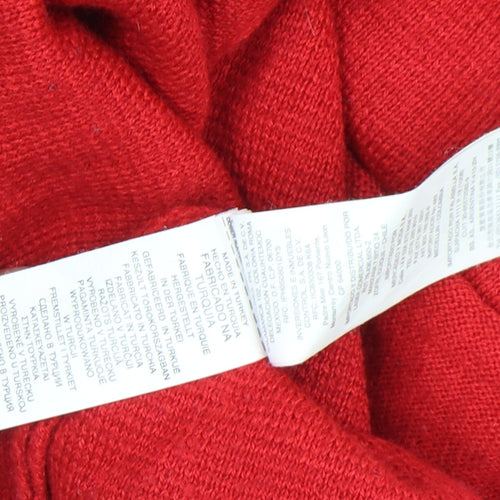 Mango Women’s Red Wool Blend Knee Length Jumper Dress Size S