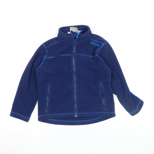 TOG24 Boys Blue Fleece Zip Up Basic Jacket 7-8 Years